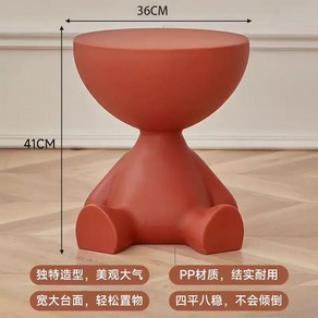 사이드 원형 테이블 해이 400 미니테이블 보조테이블 원탁 쇼파 탁자, [아이디어 상고머리 스타일링]⭐수납물건-레드, 조립하다.