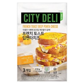 삼립 냉동 프렌치토스트 딥펜타 치즈 510g, 1개