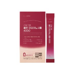 리얼그램 콜린 미오이노시톨 4000 엽산 아연 비타민 요구르트맛, 1박스, 30회분