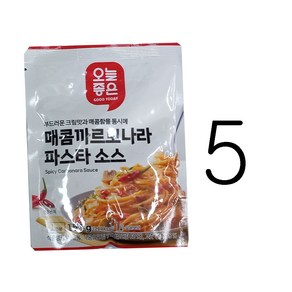 오늘좋은 매콤까르보나라 파스타소스, 5개, 150g