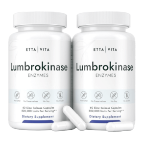 룸브로키나제 Lumbokinase 엔자임 40mg 60캡슐 2병, 2개, 60정