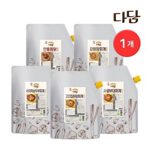 [KT알파쇼핑]CJ 다담 대용량양념 2kg 1개 (4종 택1) / 강된장 된장찌개 부대찌개 찜닭