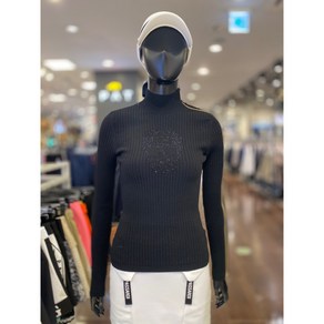 5F [신사] 파사디 골프 여성 24FW 소매 지퍼디테일 터틀넥 블랙 P24FKP322X