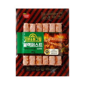 동원F&B 오븐&통그릴 블랙퍼스트소시지 ., 240g, 6개