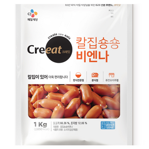 CJ 크레잇 칼집숑숑 비엔나 1kg X 1개