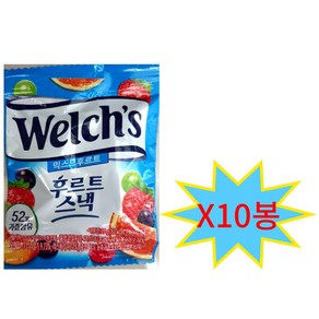 Welch's 웰치 후르트 스낵 믹스드 후르트 젤리 JELLY 미니, 1개, 250g