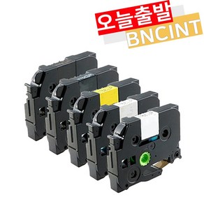 브라더 PT-P300BT PT-D600 PT-P700 PT-P900W PT-D200 라벨지 라벨테이프 라벨프린터기 호환, 파랑바탕/흰색글자 (TZe-565), 36mm