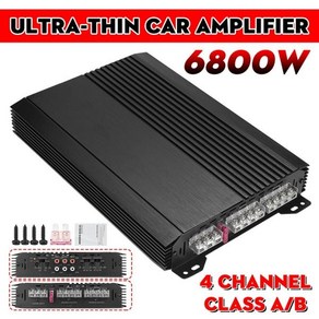 자동차 오디오 수정용 고출력 앰프 4 채널 방향 12V 6800W