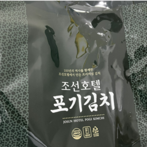 [피코크] 조선호텔 포기김치 8kg (100년 역사 조선호텔 프리미엄 김치), 1박스