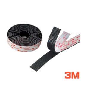 3M 듀얼락 초강력 벨크로 탈부착 찍찍이 양면 테이프 전동휠 DIY 멀티탭 서랍 고정, 1개