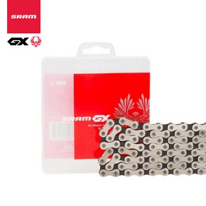 [엠티비랜드]스램 GX 이글 12단 MTB 전기자전거 체인 126링크 파워락포함, 실버-블랙, 1개