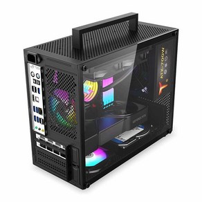 PC 케이스 SFF 케이스 컴퓨터 본체 데스크탑 조립식 미니 ITX 컴퓨터, S5-MAX 화이트 싱글 섀시