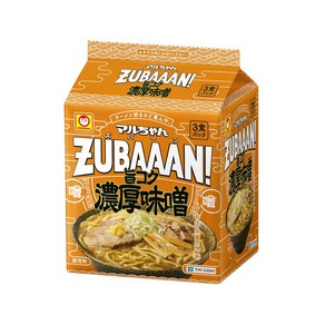 마루짱 즈반 ZUBAAAN! 진한 된장맛 봉지라면 3개입, 3개