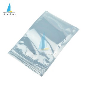 50pcs 정전기 방지 차폐 지퍼 잠금 가방 Resealable ESD 정전기 방지 악기 칩 전자 액세서리 배터리 USB 파우치, 50개