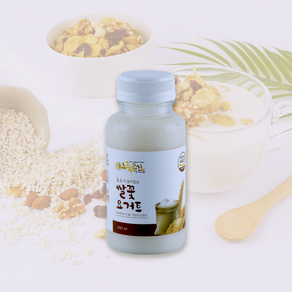 천연발효 보리 쌀꽃요거트 [아침간편식 유산균] [200ml], 천연발효 쌀꽃요거트, 200ml, 1개