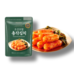 [본사정품] 피코크 조선호텔 총각 김치 무 알타리 깍두기, 2kg, 1박스