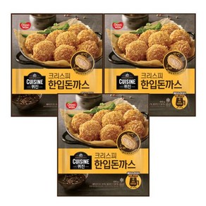 퀴진 크리스피 한입돈까스 450gx3봉, 450g, 3개