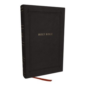 (영문도서) NKJV Holy Bible Pesonal Size Lage Pint Refeence Bible Black Leathesoft 43 000 Coss ... Imitation Leathe, Thomas Nelson, English, 9781400335398