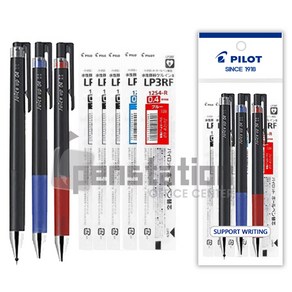 파이롯트 쥬스업 0.3mm/0.4mm 볼펜 3개 리필 5개 세트, 0.4mm 흑1청1적1+리필 흑3+청1+적1 세트