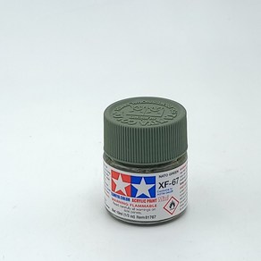 타미야 수성 아크릴 XF-67 나토 그린 무광 10ml 도료