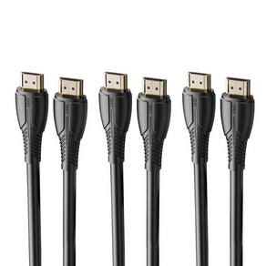 Toocki HDMI 2.0 UHD 18Gbps 4K 고화질 케이블, 3개, 0.5m