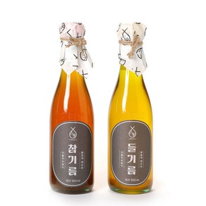 고래방앗간 고소한 국산 참기름 300ml 선물세트, 국산들기름 300ml(에코), 1개