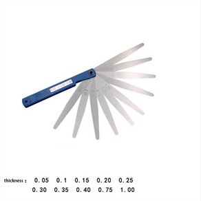 카트 특수 필러 게이지 엔진 밸브 클리어런스 조정 눈금자 3mm 2.2mm 2m, [05] E, 05 E, 1개