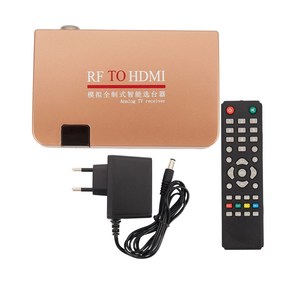 f to hdmi ftohdmi RF-HDMI 변환기 어댑터 아날로그 수신기 아날로그 TV 박스 디지털 박스 원격 제어, 한개옵션0