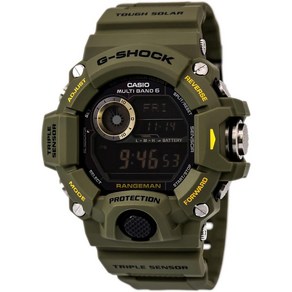 카시오 지샥 Rangeman GW9400-3 AS MB6 멀티밴드6 트윈 센서 손목시계