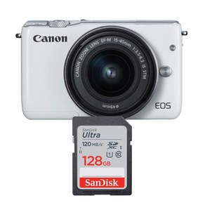 캐논 EOS M10 미러리스 카메라 메모리카드 샌디스크 울트라SD 128GB