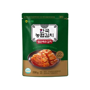 [농협식품] 한국농협김치 썰은배추김치 200g, 1개