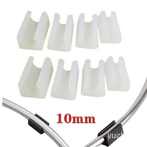 10Pcs 의자 다리 팁 캡 U 형 고무 가구 발 테이블 끝 커버 바닥 보호기, White-10mm, 10개