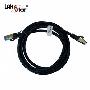 라인업시스템 라인업시스템 LANSTAR LS-7NSTPD-2M CAT.7 SSTP 다이렉트 산업용 망사 랜 케이블 (2m), 1개