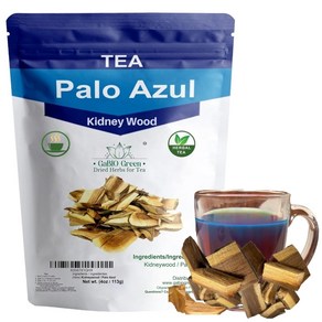 Kidney Wood (4oz) Palo Azul (55-60 Cups Apox) Blue Stick Tea Teatox Tea Bak Natual ney c, 1개, 113g