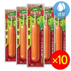 롯데 의성마늘 프랑크 매콤땡초, 10개, 65g