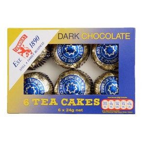 Tunnock's Dak Chocolate Teacake 터녹스 다크 초콜릿 티케이크 165g 6개입 2개