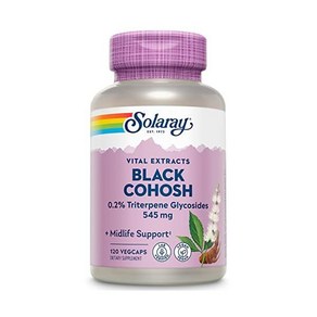 dsxtade Solaay 솔라레이 블랙 승마 추출물 갱년기 Cohosh 뿌리 545mg 여성 120개, 120정