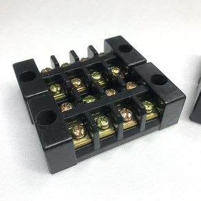 [탑냉동] 4핀 고정식 단자대 20A 전기기능사 실기 실습재료 터미널 블록, 1개, 4핀 단자대