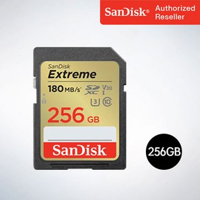 샌디스크코리아 공식인증정품 SD메모리 SDXC Exteme 익스트림 SDXVV 256GB, 1개