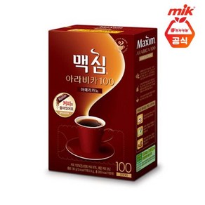 [동서식품] 동서 맥심 아라비카 커피만 100T, 1개, 상세 설명 참조, 상세 설명 참조, 100개입