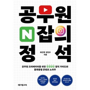 공무원 N잡의 정석:공무원 크리에이터를 위한 정정당당 겸직 가이드와 플랫폼별 콘텐츠 노하우, 테크빌교육, 김민규 저