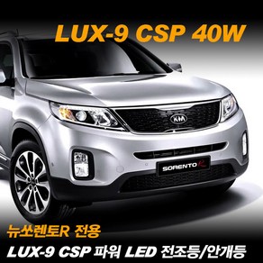 REXUS 뉴쏘렌토R 전용 LUX-9 CSP 파워 LED 전조등 안개등, 안개등 881(코너링램프), 1개