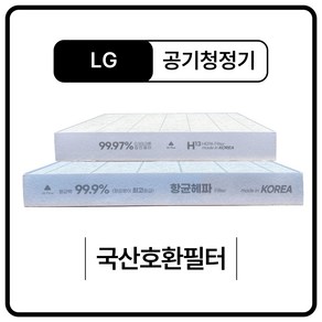 LG LA-Q AW101UCW 공기청정기 필터 호환, H13등급 헤파필터, 1개