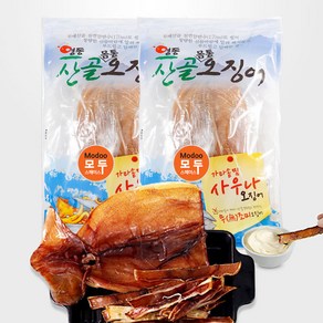 영동산골오징어 찜오징어 몸통 230g 2봉 몸통오징어, 2개