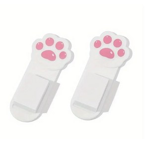 귀여운 고양이 발자국 화장실 좌석 손잡이 2개 세트