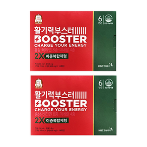 [정관장] 활기력 부스터(액상 20ml+정제 400mg)*14병2박스+쇼핑백, 2개