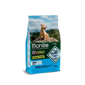 [DOG]몬지 비와일드 그레인프리 미니 어덜트 멸치 2.5kg, 1개