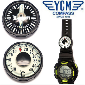 YCM 일본산 시계장착용 미니 나침반 온도계 YCM Compass 시계 장착용 시계줄 나침반(no.50)/온도계(no.60N)