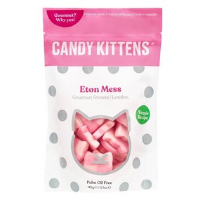 Candy Kittens 캔디 키튼 팜오일프리 이튼 메스 스트로베리 딸기맛 껌 젤리 145g 3팩, 3개