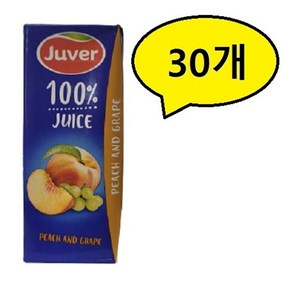 후버 복숭아 포도주스 과즙팩음, 30개, 200ml